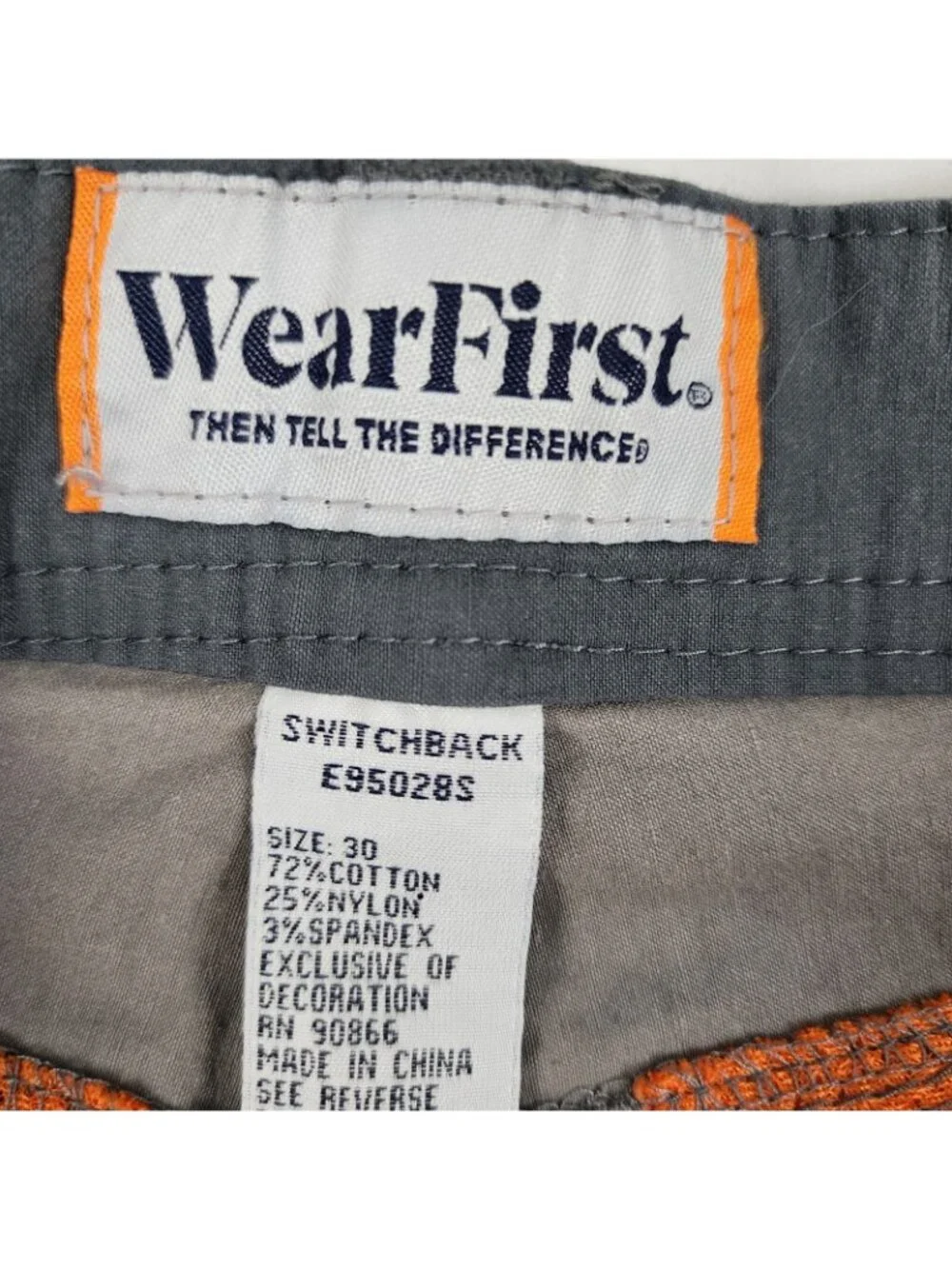 WearFirst Shorts Mens 30 Gray Cargo Switchback Short (30x10) NWT